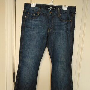 7 For All Mankind A-pocket Dark Wash Jeans, 31 X 32 EUC
